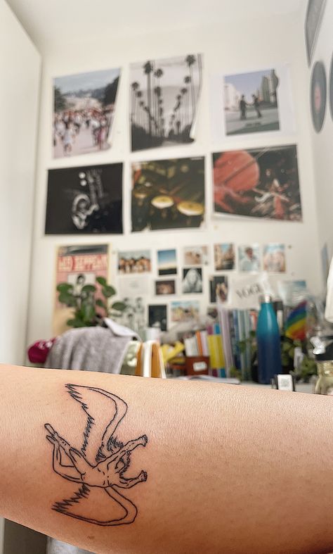 #ledzeppelin #tattoo #icarus #icarusfalls #wings #angel Wings Of Desire Tattoo, Icarus Led Zeppelin Tattoo, Minimalist Icarus Tattoo, Led Zeppelin Icarus Tattoo, Led Zeppelin Angel Tattoo, Icarus Tattoo Minimalist, Led Zeppelin Angel, Led Zeppelin Icarus, Led Zeppelin Tattoo