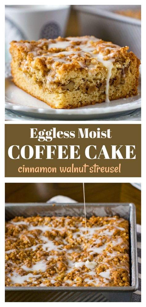 #ad Make the best tender and moist coffee cake loaded with double dose of streusel . @LeftFieldFarms  #LeftFieldFarms Eggless Coffee Cake, Craving Recipes, Moist Coffee Cake, Eggless Muffins, Dry Cakes, Eggless Breakfast, Egg Free Cakes, Egg Free Baking, Eggless Cakes