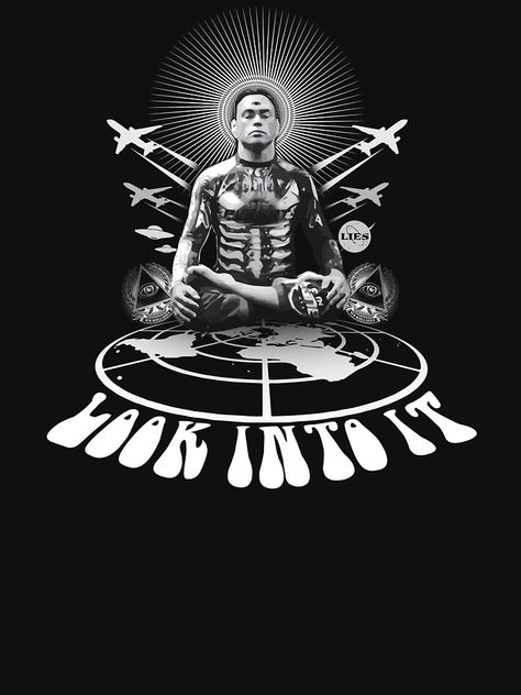 "Eddie Bravo - LOOK INTO IT (3rd EYE WIDE OPEN Edition)" T-shirt by Severitas  #Aff , #AFF, #EYE, #WIDE, #Eddie, #Bravo Eddie Bravo, Joe Rogan Experience, Pineal Gland, Women's Suiting, Joe Rogan, The Joe, 3rd Eye, Pine Cone, Third Eye