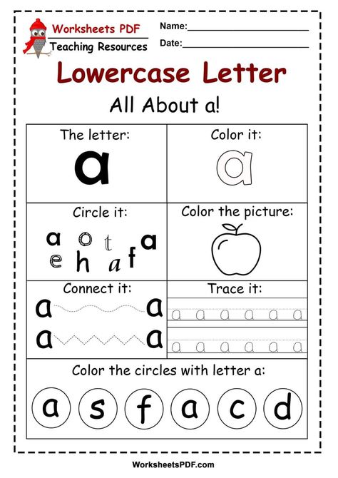 Lowercase Letters Printable, Preschool Prewriting, Letter I Worksheet, Letter Worksheets For Preschool, Printable Alphabet Worksheets, Flamingo Craft, Abc Worksheets, Phonics Free, Kindergarten Letters