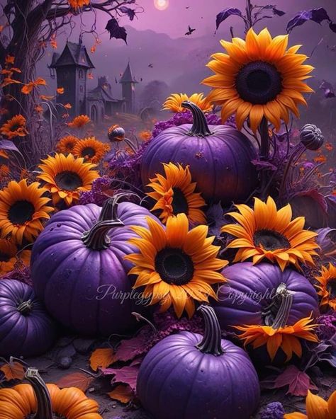 Halloween Sunflower Wallpaper, Purple Fall Background, Purple Pumpkin Wallpaper, Plum Purple Aesthetic, Fall Aesthetic Wallpaper Simple, Autumn Background Iphone, Purple Halloween Wallpaper, Purple Halloween Decorations, Skulls Animal