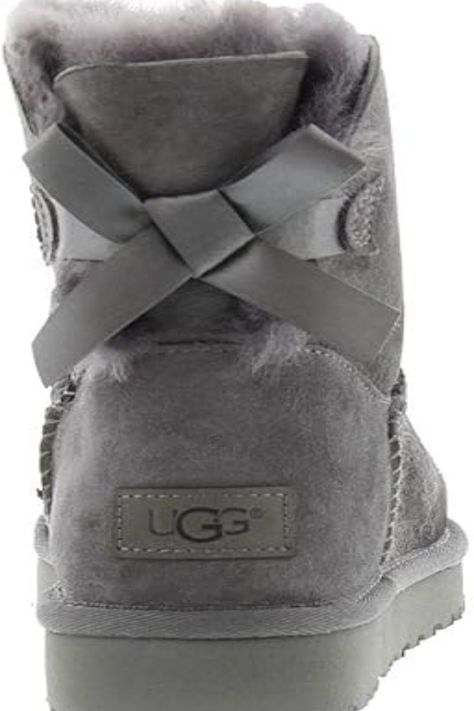 UGG Women's Mini Bailey Bow Ii Boot, Black, 7 Ugg Womens, Mini Baileys, Bailey Bow, Gray Winter, Amazon Associates, Black 7, Womens Uggs, Mid Calf, Winter Boot