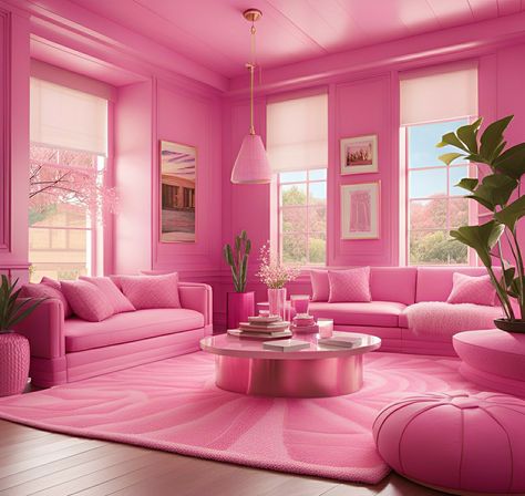 Room Design Illustration, Pink Aesthetic Interior, Themed Airbnb, Interior Room Design, Pinkie Promise, Aesthetic Interior, Beauty Entrepreneur, Kids Room Interior Design, Barbie Room