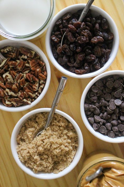 Setting Up an Oatmeal Toppings Bar • Mandy Jackson Oatmeal Bar Ideas, Oatmeal Bar For Party, Oatmeal Toppings Bar Ideas, Oatmeal Bar Toppings, Oatmeal Topping Bar, Oatmeal Station Bar, Oatmeal With Toppings, Oatmeal Toppings Bar, Oatmeal Station