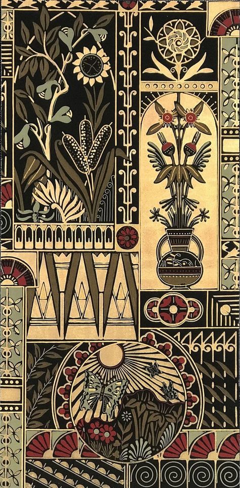 Movement Wallpaper, 1930 Aesthetic, 1920s Wallpaper, Aesthetic Culture, Bamboo Plywood, Antique Aesthetic, Antique Wallpaper, Victorian Wallpaper, Aesthetic Movement