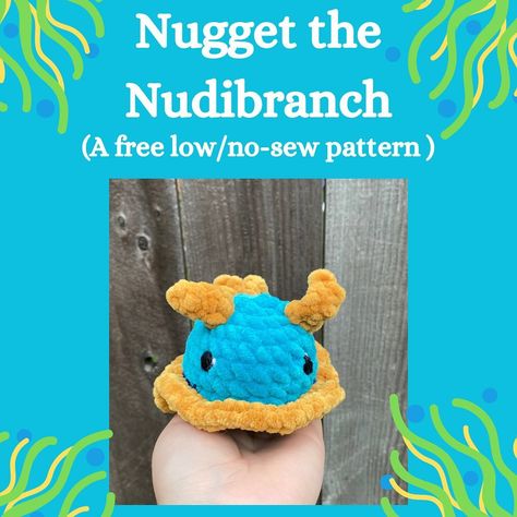 It’s Nugget the Nudibranch! It is a low to no-sew pattern, depending on how you want to close your work. It’s also easy to change the colors to make it your own! I am so excited to be releasing this pattern! It’s so quick and easy to make, and a lot of my testers said they wanted to make an army of them! Feel free to sell the items you make from this pattern. Just please don’t copy the pattern and try to sell it as your own. #crochet #crochetaddict #crochetersofinstagram #crochetinspiratio... Machine Knitting, Knitting Patterns, Sewing Patterns, Make It Yourself, Sewing, Things To Sell, Knitting, Crochet, Pattern