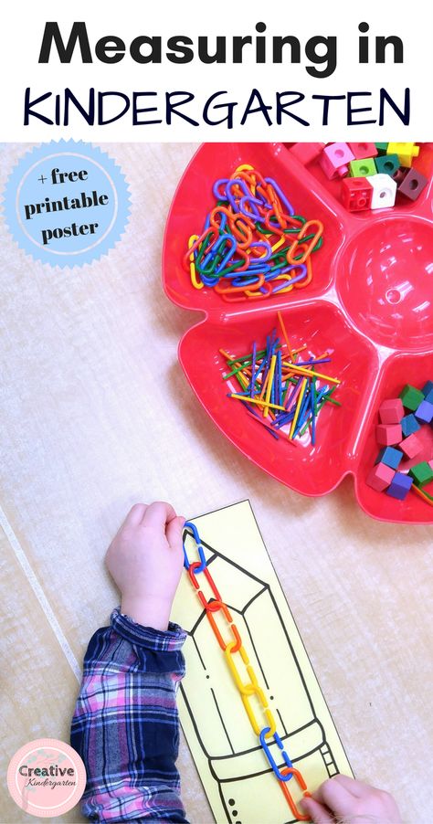 Kindergarten Classroom Ideas, Measurement Kindergarten, Measurement Activities, Math Centers Kindergarten, Prek Math, Math Measurement, Math Methods, Creative Classroom, Preschool Math