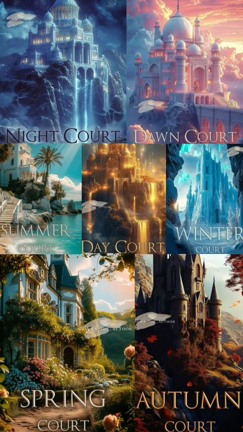 all the courts Fantasy Books To Read, Sarah J Maas Books, Recommended Books To Read, Favorite Book Quotes, A Court Of Mist And Fury, Fantasy Aesthetic, Book Images, Fan Book, Book Show