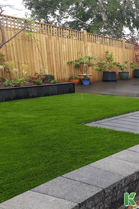 It is important to weigh up the pros & cons when getting artificial grass installed in your garden, we at Kennedy Landscapes are able to offer amazing information and technical -knowhow on any artificial grass subject you have questions on. If you want correct and accurate information on artificial grass we have a team of specialists who can give you all you need to know about installing artificial grass, feel free to give us a call at 0800 270 7077! Artificial Grass Garden, Grass Backyard, Artificial Grass Backyard, Grass Garden, Artificial Grass Installation, Slippery When Wet, Artificial Lawn, Grasses Garden, Artificial Turf