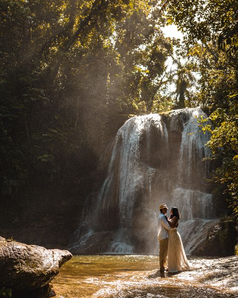 Spiritual Couple, San Sebastian Puerto Rico, Symbolism And Meanings, Wedding Themes Outdoor, Effortless Wedding, Tropical Rain Forest, Wedding In Puerto Rico, Waterfall Wedding, Wedding Background Decoration