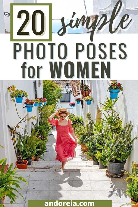 Travel Photo Poses for Instagram Travel Photo Poses, Photo Poses For Women, Photo Poses Ideas, Travel Poses, Poses For Women, Simple Poses, How To Pose For Pictures, Travel Pose, Creative Poses