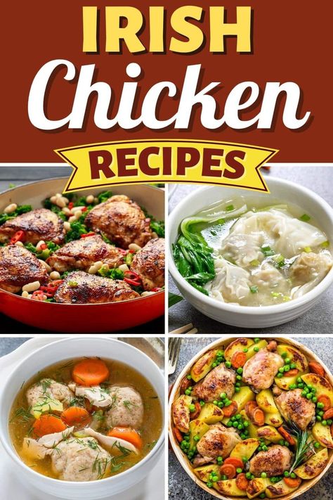 Celtic Recipes Authentic, Irish Chicken Stew, Authentic Irish Recipes, Irish Chicken Recipes, Celtic Recipes, Irish Dinner Recipes, Irish Meals, Hen Recipes, Irish Chicken