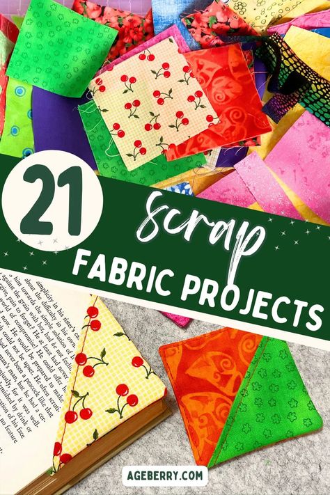 21 Scrap Fabric Projects to Transform Your Textile Trash into Treasure Scrap Fabric Ideas, Quilting Fabric Projects, Leftover Fabric Crafts, Practical Home Decor, Trash Into Treasure, Fabric Crafts Diy, Useful Items, Hand Sewing Projects, Fall Sewing