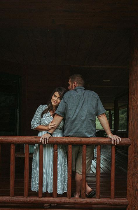 In Home Couples Session with Kayaking  Louisville Kentucky  Photos by We Choose the Moon Photography Porch Couples Photoshoot, Front Porch Photo Shoot Couple, Porch Engagement Photos, Front Porch Engagement Photos, Front Porch Photoshoot, Porch Photoshoot Picture Ideas, Cabin Family Photoshoot, Cabin Couple Pictures, Front Porch Photo Shoot