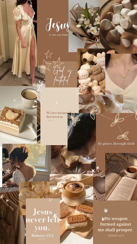 #christianwallpaper #brownaesthetic #christiangirl Christian Girl Wallpaper Aesthetic, Christian Homescreen, Winter Arch, Christian Aesthetics, Nursing Wallpaper, Positive Wallpaper, Golden Aura, Brown Aesthetic Wallpaper, Vogue Wallpaper