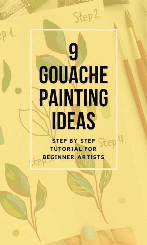 Gouache painting ideas for complete beginners that you must see | painting drawing ideas that you must see #gouache  #paintingideas #drawingideas #howtogouache Gouache Beginner, Gauche Painting Ideas, Gouche Paintings, Easy Gouache Painting Ideas, Gouache Painting Ideas For Beginners, Gouache Art For Beginners, Easy Gouache Painting, Gouache Painting Ideas, Painting Drawing Ideas