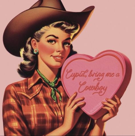 Cupid Cowgirl, Pink Cowgirl Aesthetic, Instagram Collage, 30th Bday, Western Life, Cowgirl Aesthetic, Pink Cowgirl, Collage Illustration, Buy Prints