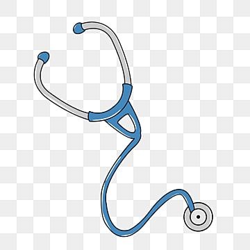 Stethoscope Art, Stethoscope Clipart, Blue Stethoscope, Medical Clip Art, Health Illustration, Nurse Symbol, Heart Medical, Blue Clipart, Cartoon Mom