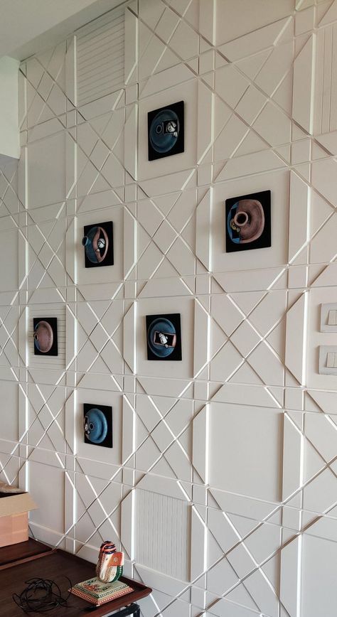 stair wall decorating ideas modern Stair Wall Decorating Ideas, Pop Groove Ceiling Design, Panel Design Wall, Wooden Wall Paneling, Wall Paneling Design, Wall Paneling Ideas, Wooden Wall Cladding, Paneling Design, Acrylic Wall Panels