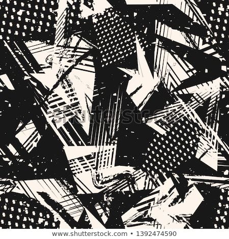 Abstract monochrome grunge seamless pattern. Urban art texture with paint splashes, chaotic shapes, lines, dots, triangles, spots. Black and white graffiti style vector background. Repeating design Neon Patterns, Art Overlay, Black And White Graffiti, White Graffiti, Abstract Monochrome, Repeat Design, Batman Poster, Monochrome Pattern, Jacquard Design