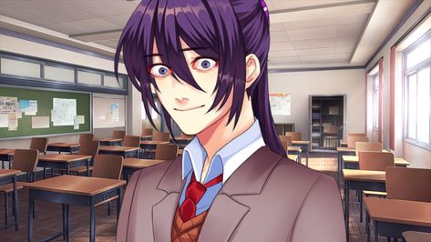 Yuri Ddlc Genderbend, Male Yuri Ddlc, Yuki Ddlc, Yuri Ddlc Sprites, Ddlc Genderbend, Ddlc Memes, Yuri Ddlc, Yandere Visual Novel, Oki Doki