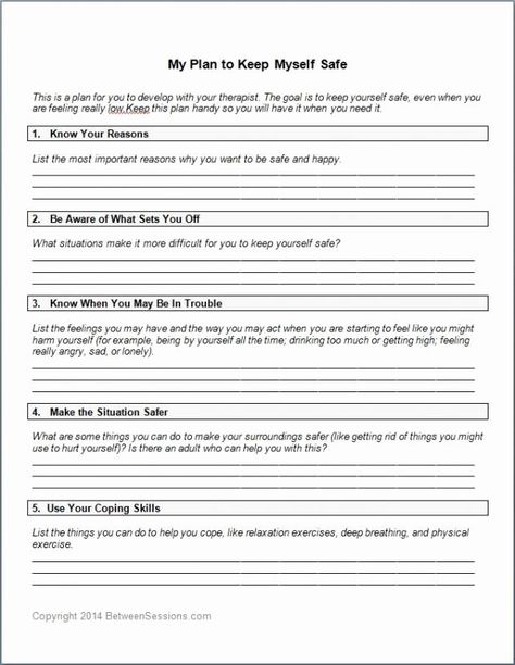 Safety Plan Template, Cbt Therapy Worksheets, Safety Plan, Counseling Worksheets, Mental Health Activities, Recreation Therapy, Health Activities, Counseling Activities, Therapy Counseling