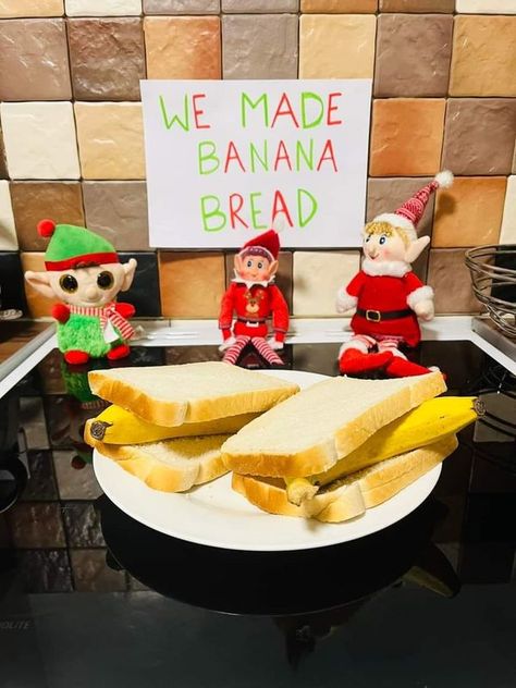 Elf on the shelf Idea - Sharon Kay Higgins Elf Marshmallow Ideas, Elf On Shelf Funny, Marshmallow Ideas, Sticky Pudding, Elf On The Shelf Idea, Elf Ideas Easy, Shelf Inspiration, Xmas Elf, Elf Antics