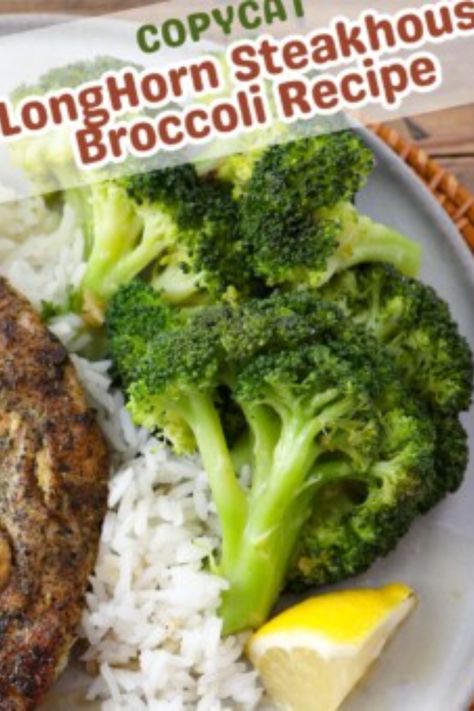 How often have you boiled or steamed broccoli only to discover it's a mushy mess? With this easy LongHorn Steakhouse broccoli recipe, you'll learn the secret to how restaurants make perfect steamed broccoli so that it comes out with that tender-crisp texture you want your broccoli to have. Using just a handful of ingredients and a few simple steps, you can cook up a lemon butter drizzle the whole family will devour. Best Frozen Broccoli, How To Season Broccoli Steamed, Steamed Brocolli Seasoning, Steamed Lemon Broccoli, Cheddar's Steamed Broccoli, Seasoning For Steamed Broccoli, Fresh Steamed Broccoli, Perfect Steamed Broccoli, Best Way To Steam Broccoli