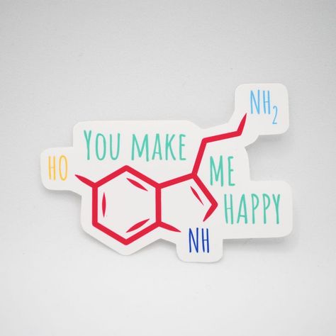 You Make Me Happy, Vinyl Sticker Paper, Paper Material, Die Cut Stickers, You Make Me, Water Proof, Make Me Happy, Sticker Paper, Vinyl Sticker