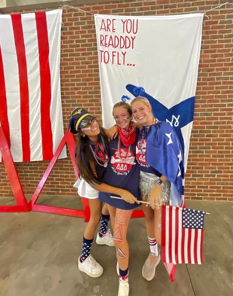 Airline Bid Day Theme, Now Boarding Bid Day Theme, Delta Airlines Bid Day, Fly Delta Bid Day, Bidday Themes, Sorority Parents Weekend, Sorority Social Themes, Sorority Rush Week, Sorority Work Week