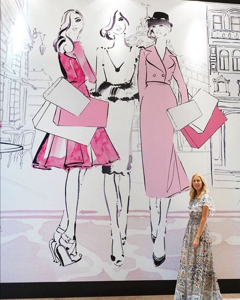 That time I felt pretty small in Macao...! 💕🌷 At @theparisianmacao x Kerrie Hess, Fashion Illustrators, Megan Hess, Fashion Drawings, Watercolor Fashion, Shop Art Prints, Harper’s Bazaar, Fashion Illustrator, Fashion Illustrations