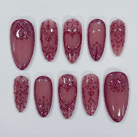 Lily Nails, Edgy Nails, Acrylic Press On Nails, Pretty Gel Nails, Pink Nail Polish, Sparkle Nails, Pink Nail, Minimalist Nails, Dream Nails