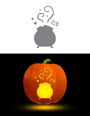 Free Pumpkin Stencils | Page 33 Pusheen Pumpkin Carving Stencil, Witchy Pumpkin Carving Stencils, Witch Pumpkin Carving Stencils, Cauldron Pumpkin Carving, Punkin Stencils, Free Pumpkin Stencils, Cauldron Pumpkin, Alien Pumpkin, Printable Pumpkin Carving Stencils