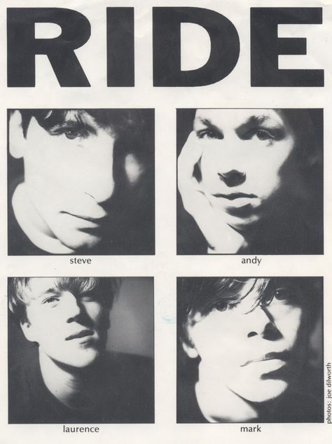 Ride Band Shoegaze, Shoegaze Outfits, Ride Band, Queen Margaret, Music Podcast, Band Photoshoot, Wall Of Sound, Punk Poster, Dream Pop