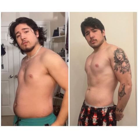 Luis Flores Virgo on Instagram: "20ish pound difference. I get questions on what workouts I did during my weight loss and how to stay motivated or other tips. I’d love to see you all use my program and show me your progress down the road. Go to the link in my bio for my training split! Let me help you with your journey :) #explore #explorepage #weightlossjourney #weightloss #fitness #nutrition #fitnessmotivation #fitnessjourney #workout #workoutmotivation #tattoos #dadbod #lean #motivation #t 20 Body Fat Men, Luis Virgo, References Male, Lean Body Men, Zucchini Lasagna Recipe, Training Split, Lean Men, Dad Bodies, Bod Goals