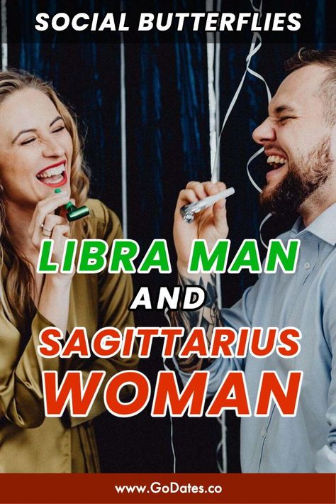 Libra and Sagittarius are the life of the party in the Zodiac. There's never a dull moment in the life of the Libra man Sagittarius woman couple, as they are both dynamic and driven. They have exuberating personalities and attract lots of people around them. Thus, this external attention may cause some friction between the two. So, how well do Libra and Sagittarius match in matters of love? #zodiac #astrology Libra And Sagittarius Relationship, Sagittarius Woman, Zodiac Couples, Sagittarius Relationship, Rekindle Romance, Relationship Astrology, Libra And Sagittarius, Sagittarius Man, Sagittarius Women