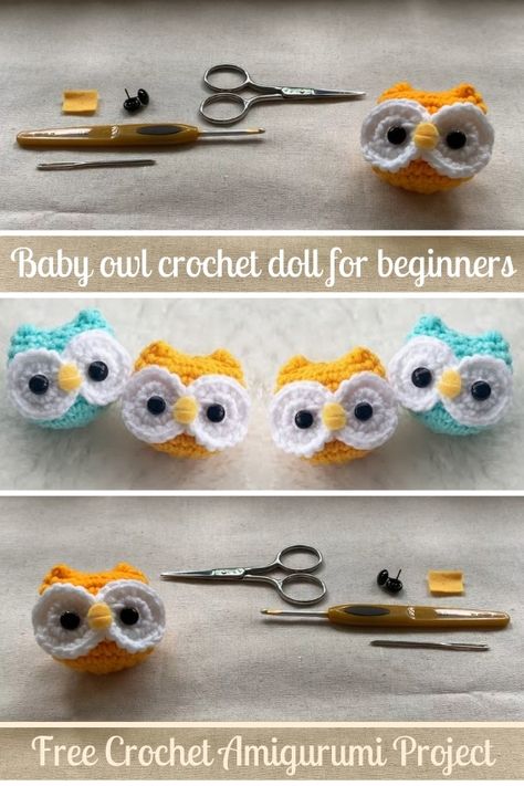 Tiny Owl Crochet Pattern Free, Mini Owl Crochet Pattern, Easy Crochet Owl Pattern Free, Crochet Owl Pattern Free Amigurumi, Amigurumi Owl Free Pattern, Crochet Owl Pattern Free, Crochet Giveaways, Owl Amigurumi Free Pattern, Owl Crochet Pattern Free