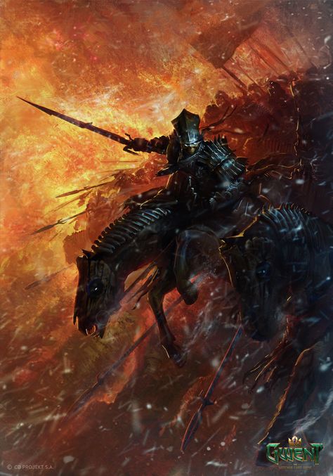 Witcher Monsters, The Witcher Wild Hunt, Witcher Art, The Witcher Books, Grey Knights, Hunting Art, Horse Galloping, Witcher 3 Wild Hunt, 다크 판타지