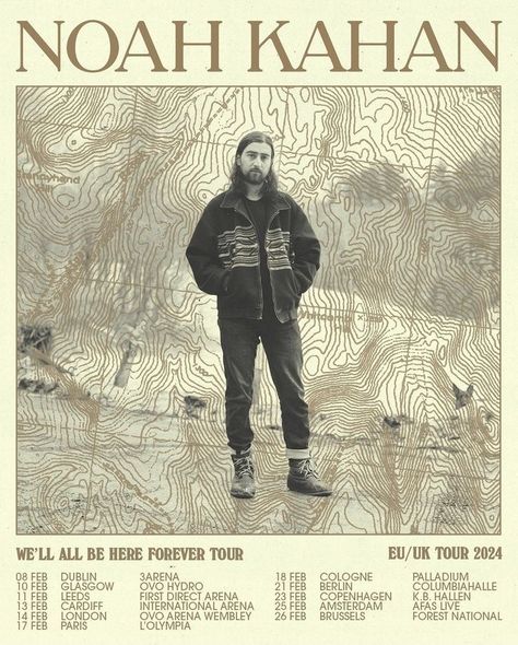 Noah Kahan Tour Poster, Noah Kahan Poster Print, Noah Kahan Wall Art, Noah Kahan Print, Noah Kahan Poster Aesthetic, Noah Kahan Poster, Noah Kahan Art, Uni Decor, Uni Posters