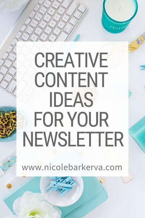 Newsletter Content Ideas, Creative Content Ideas, Newsletter Content, What To Write About, News Letter, Business Newsletter, Blog Newsletter, Email Marketing Newsletter, Newsletter Template