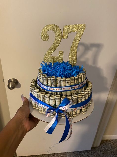 Money Cake Ideas For Men, Money Cake Ideas, Cake Ideas For Men, Money Cakes, Money Cake, 26th Birthday, Cash Money, Cakes For Men, Diy Crafts For Gifts