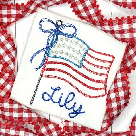 Fourth Of July Embroidery Designs, 4th Of July Embroidery Shirts, Fourth Of July Embroidery, 4th Of July Embroidery Designs, Anerican Flag, Kids Fourth Of July, Cute Embroidery Patterns, Appliqué Ideas, 4th Of July Shirts