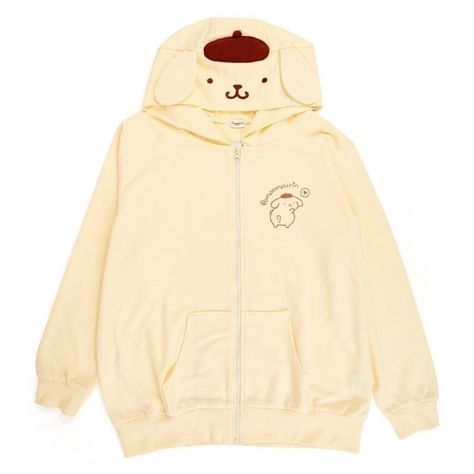 Pom Pom Purin Sanrio, Sanrio Hoodie, Sanrio Pom Pom Purin, Sanrio Clothes, Sanrio Pompompurin, Pom Pom Purin, Japan Cute, Pastel Outfit, Women's Hoodies