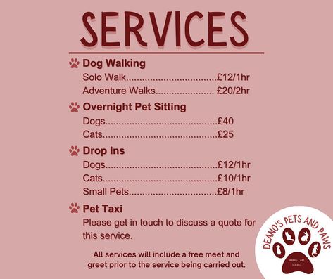 New Dog Walking Business - Deano’s Pets and Paws is a new dog walking service based in Renfrewshire and looking to get its name out there more so have asked ourselves to give them a wee social share https://www.paisley.org.uk/2024/08/new-dog-walking-business/ Pet Walking Business, How To Start A Dog Walking Business, Dog Walking Flyer, Dog Daycare Business, Business Posters, Daycare Business, Pet Taxi, Pet Sitting Business, Paisley Scotland