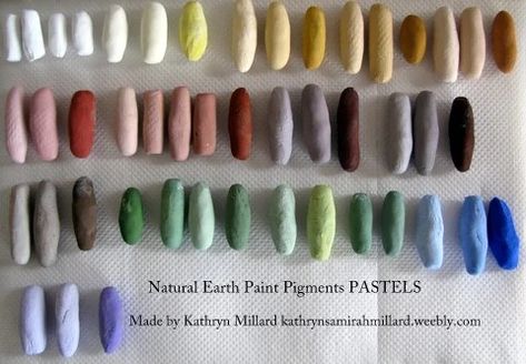 Pastel Recipe, Tinta Natural, Natural Paint, Natural Stain Wood, Homemade Paint, Waldorf Homeschool, Natural Dye Fabric, Chalk Pastel, Earth Pigments