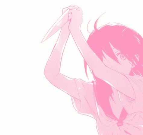 Yandere Aesthetic, Pink Manga, Yandere Girl, Pink Anime, Soft Pink Theme, Anime Inspired Outfits, Anime Meme, Yandere Simulator, Creepy Cute