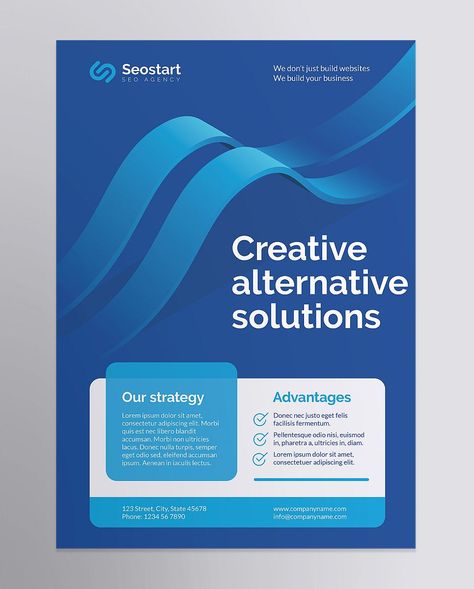 Minimalist Flyer Design Layout, Corporate Design Poster, Poster Corporate Design, Poster Design Corporate, Ad Flyer Design, Poster Flyer Design, Corporate Poster Design Ideas, Tech Design Poster, Corporate Flyer Design Inspiration