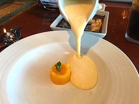 Carnival Cruise Pumpkin Soup, Cold Peach Soup, Peach Soup Chilled, Chilled Peach Soup, Chilled Peach Soup Recipe, Peach Soup Recipe, Cantaloupe Soup Summer, Carnival Cruise Line Recipes, Peach Soup