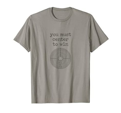 Center to Win - Chartres Labyrinth T-shirt Walk this Week Shop Top, Fashion Brands, Heather Grey, T Shirts, Grey, Funny, T Shirt