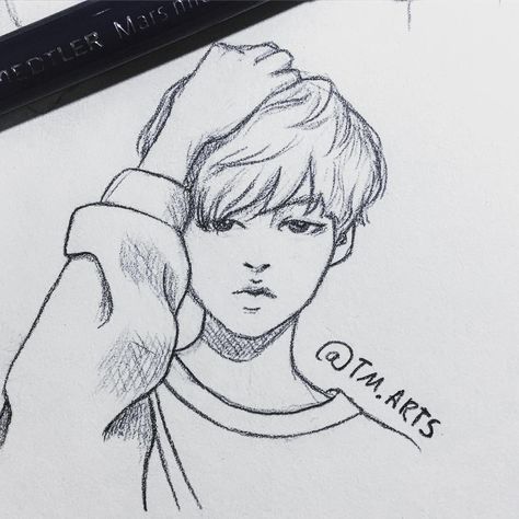 Exo Drawing, Baekhyun Fanart, Exo Art, Exo Fan Art, Bts Art, Jimin Fanart, Kpop Drawings, Bts Drawings, Kpop Fanart